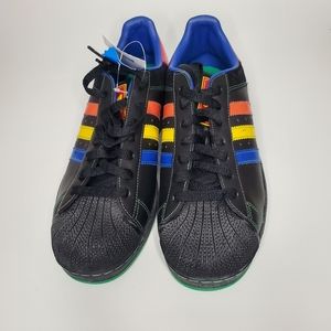 Adidas Originals Superstar II CB Men's Size 10 Black Rainbow